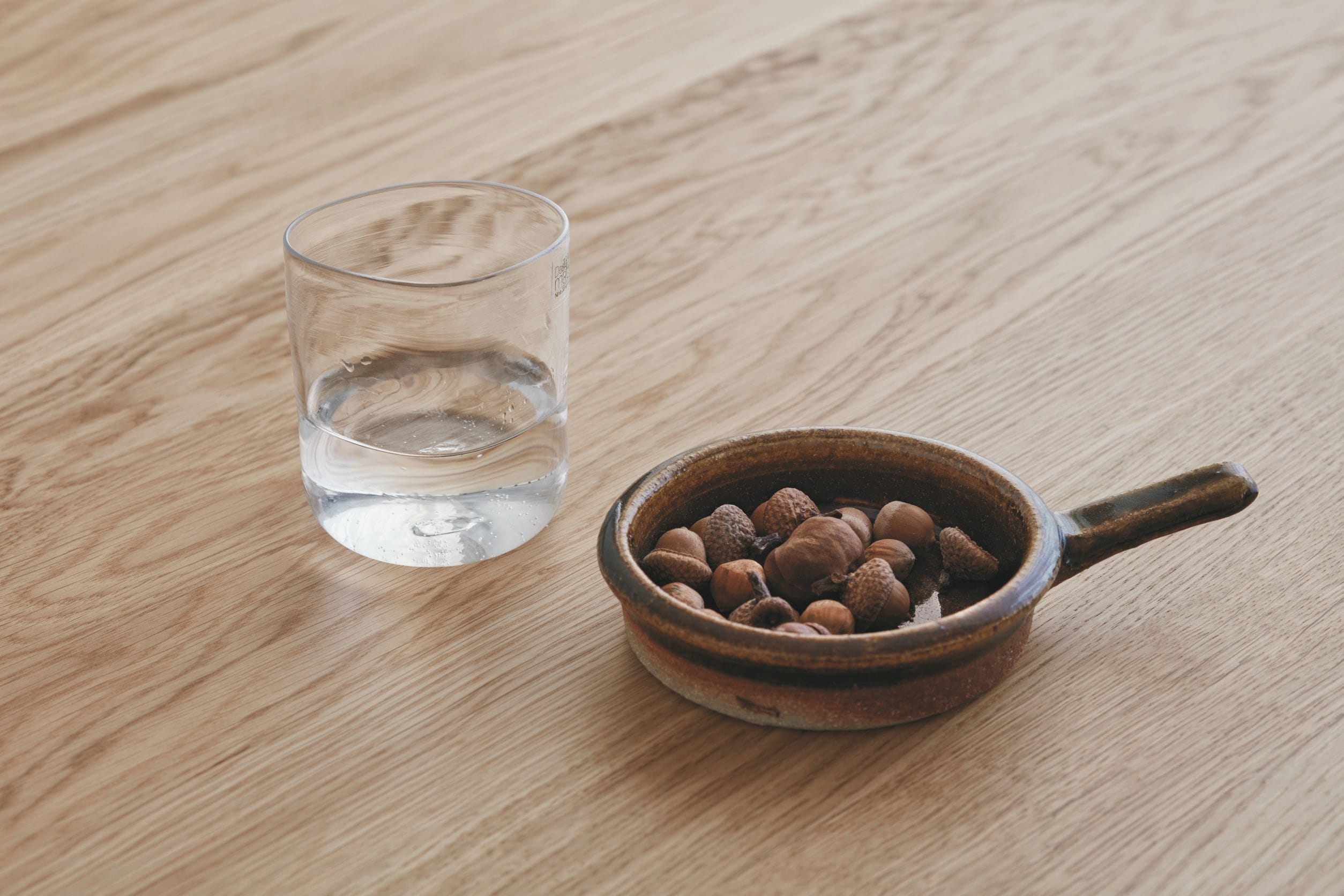 close-up of table top in oiled oak from norrgavel
