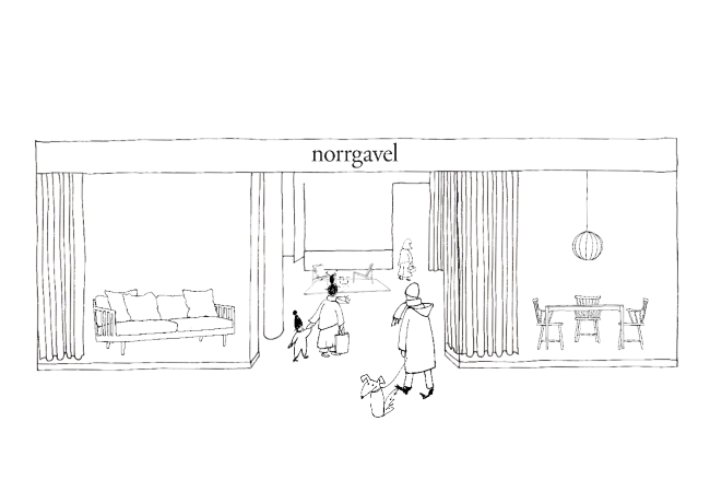 Illustration of the store in Nacka