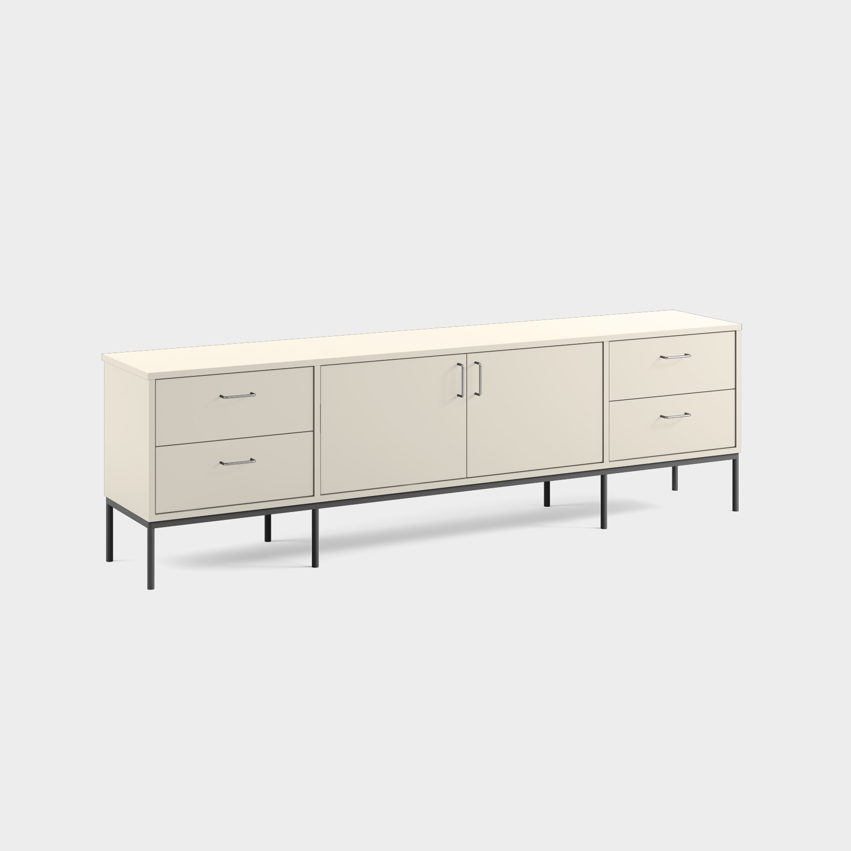 Opal sideboard H2/M121 Lacquer colour Creamy White