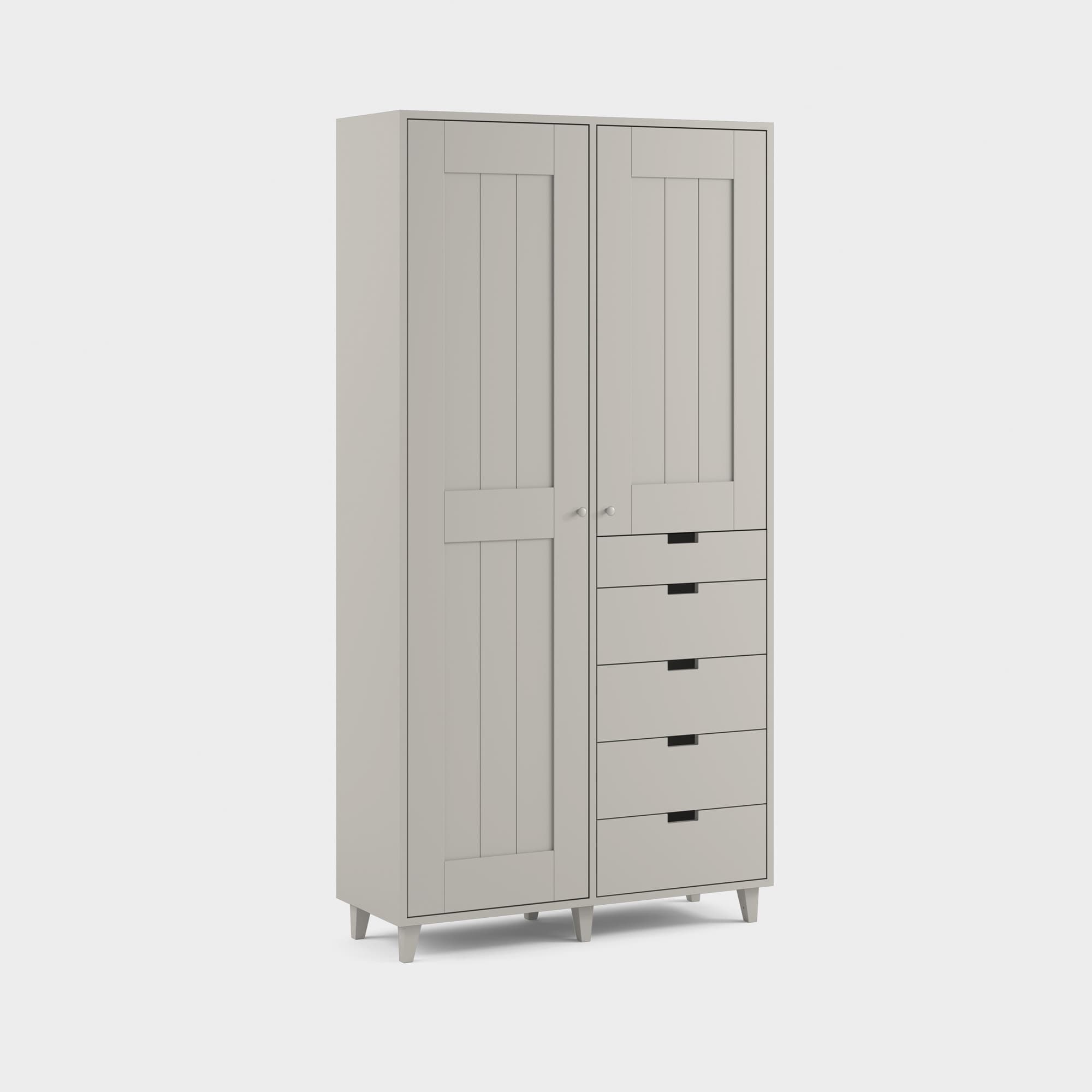 Massiv wardrobe with drawers H10/M11, 38 cm