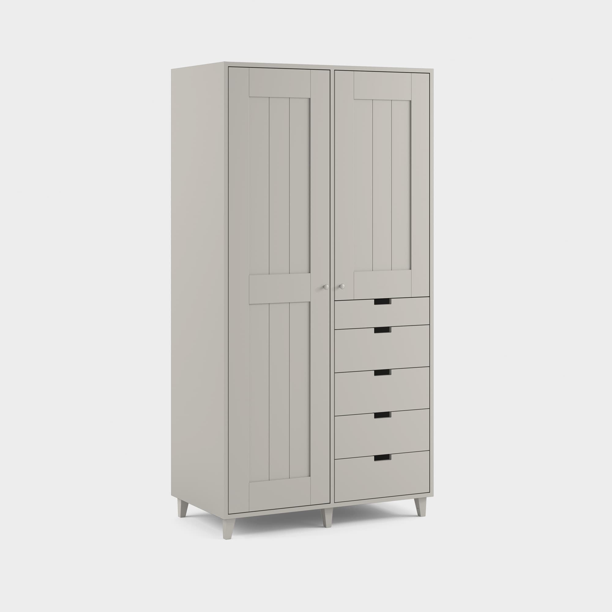 Massiv wardrobe with drawers H10/M11, 58 cm