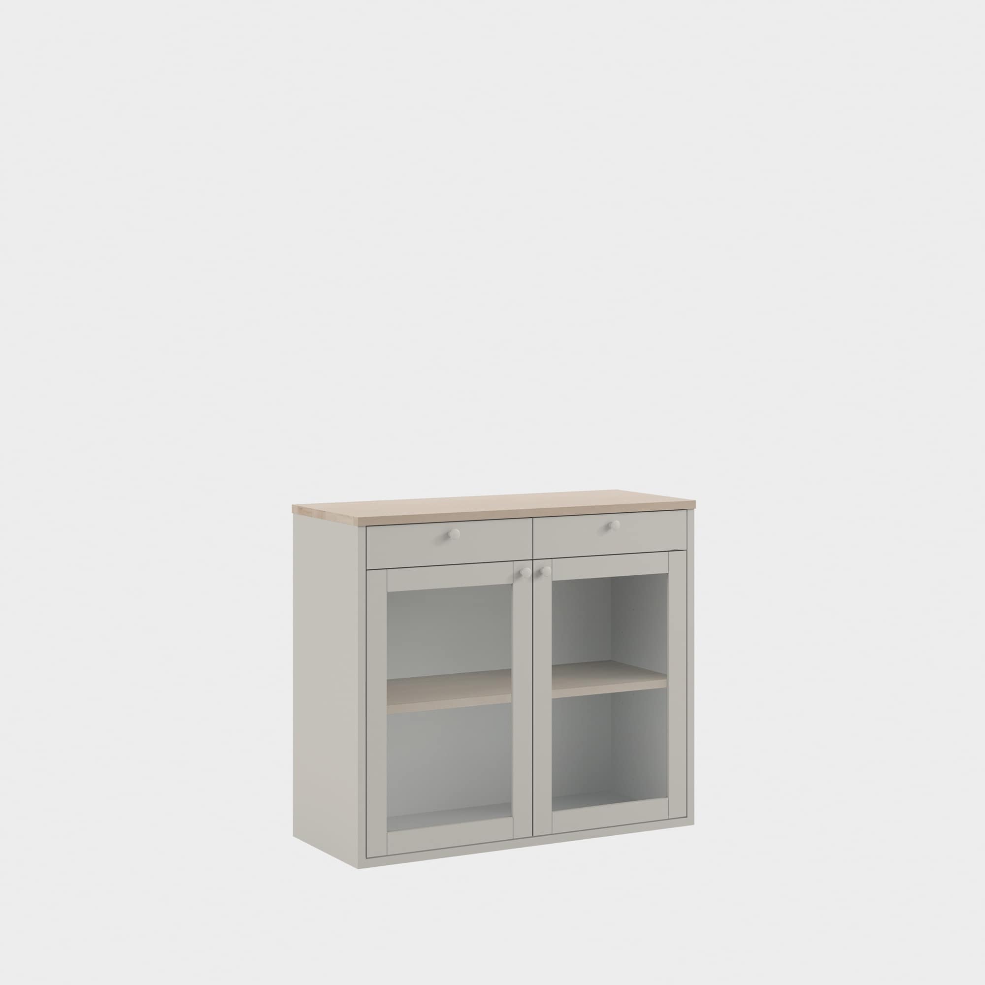 miniMassiv cabinet with 2 drawers H3+/M2