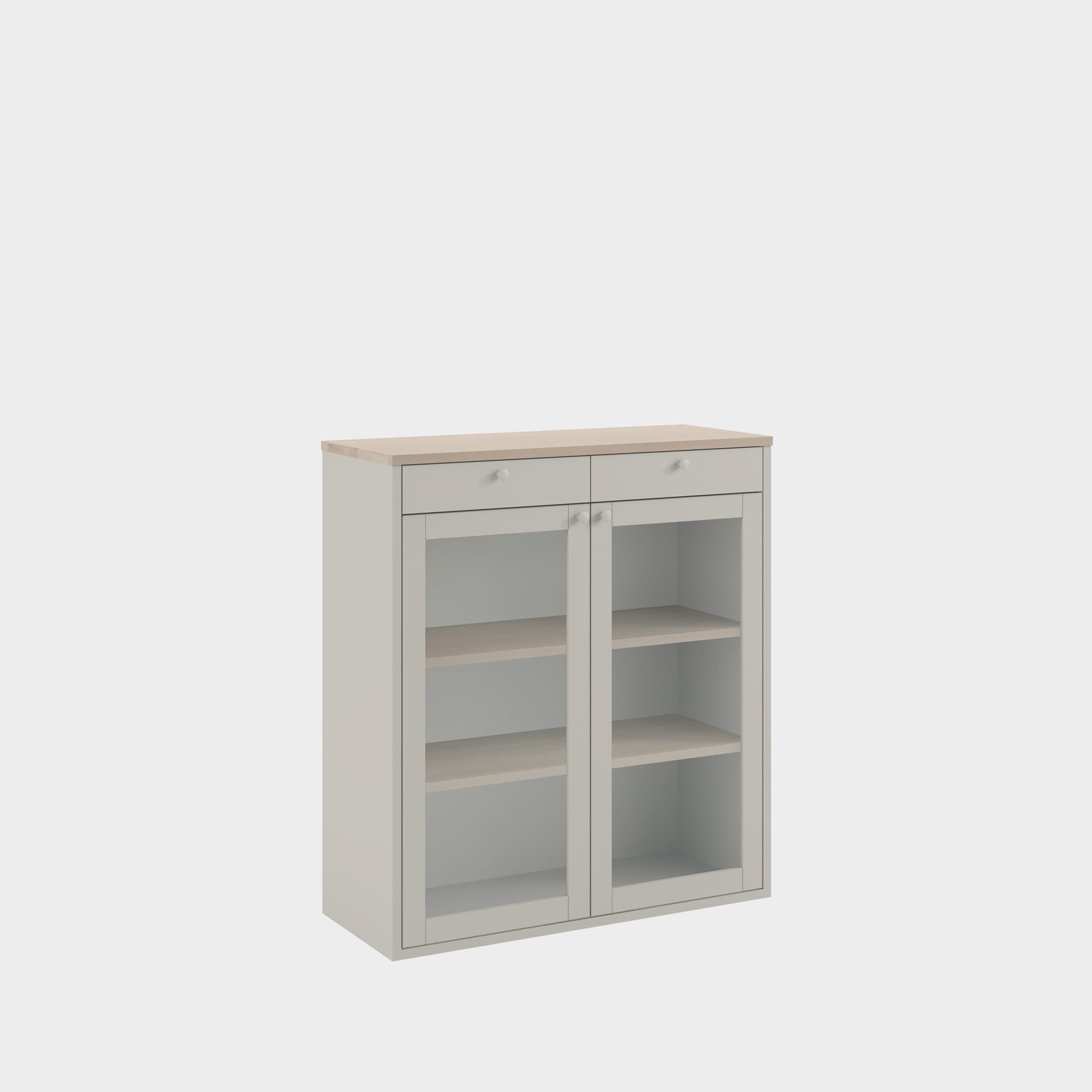 miniMassiv cabinet with 2 drawers H4+/M2