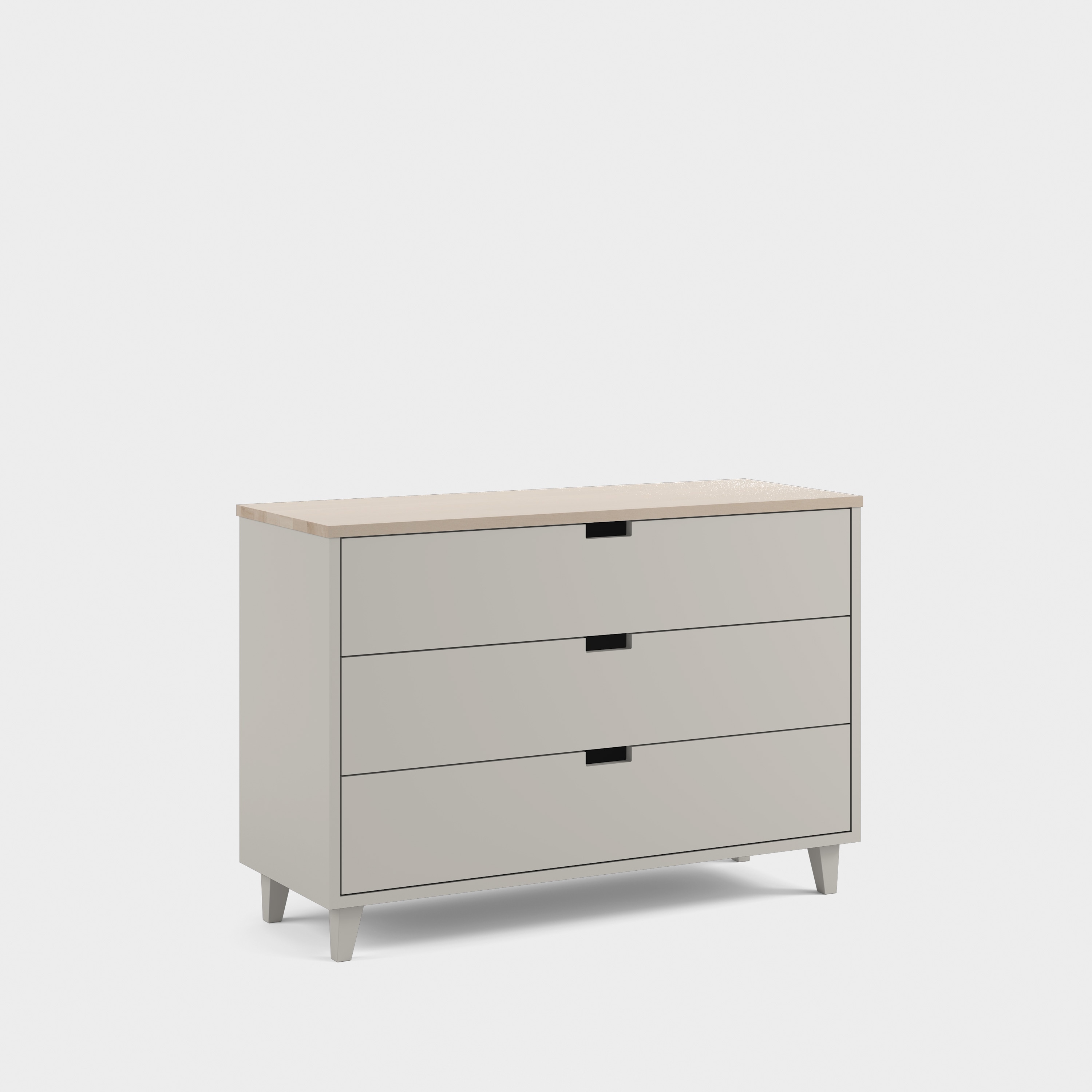 Massiv chest of 3 drawers H3/M2