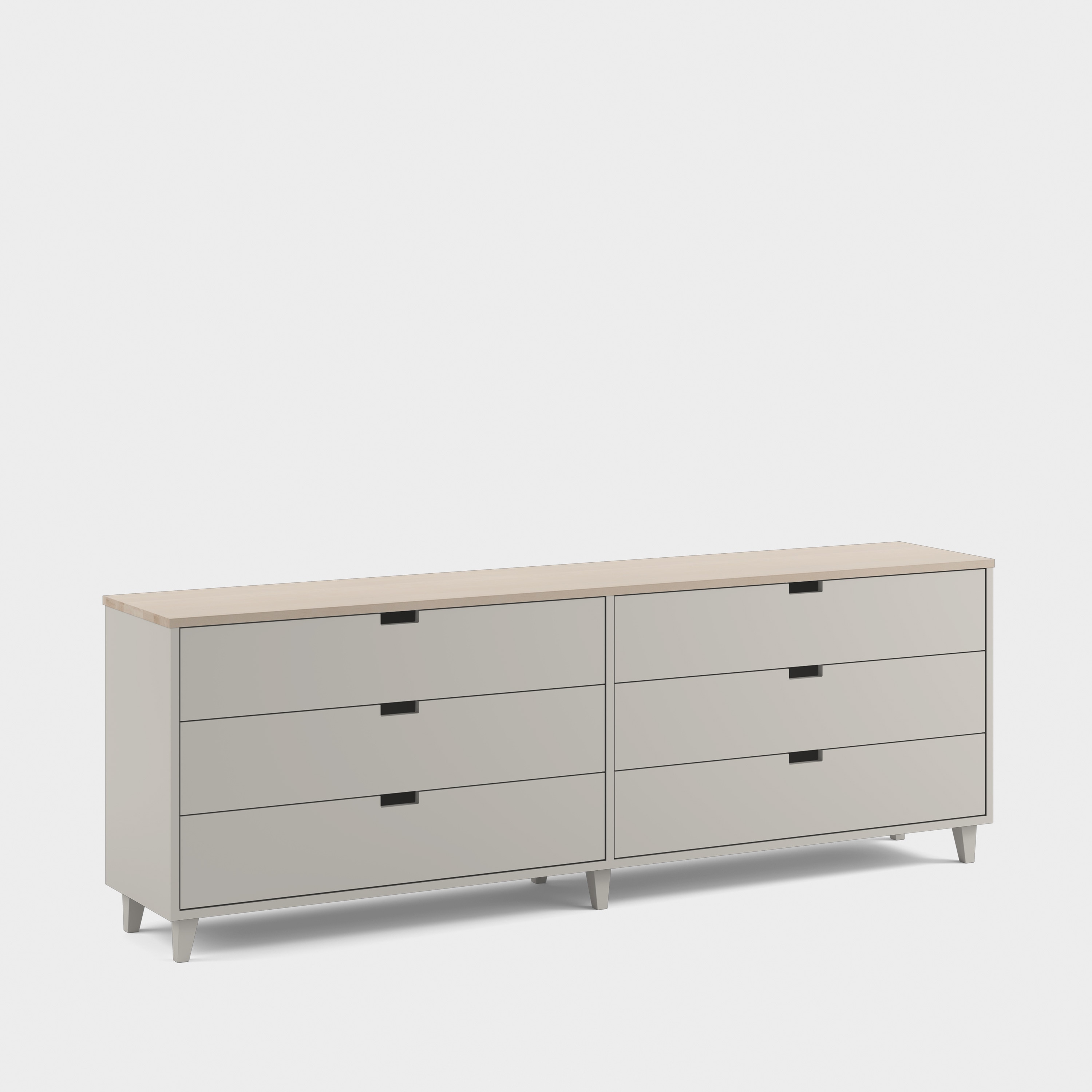 Massiv chest of 6 drawers H3/M22