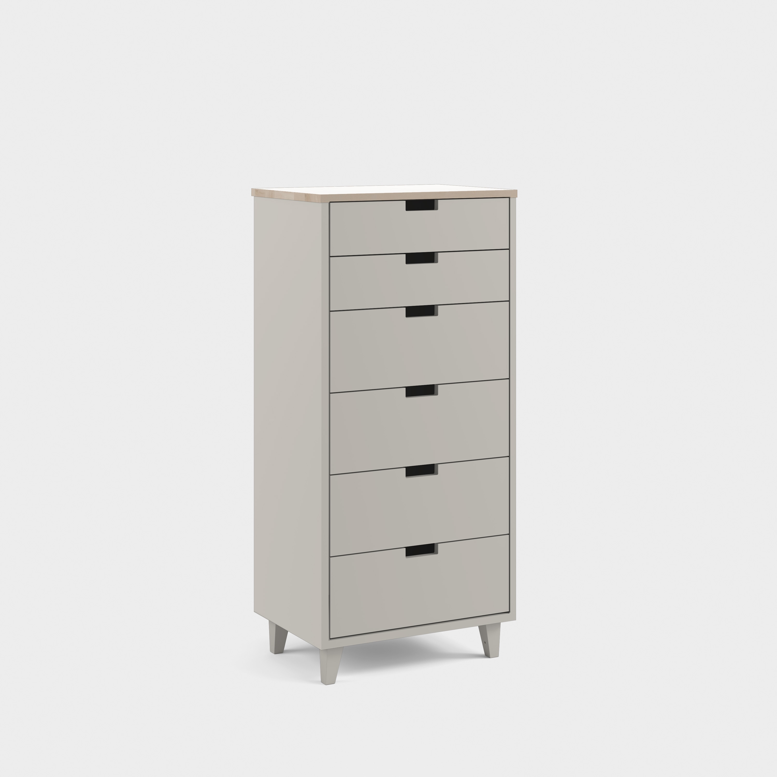 Massiv chest of 6 drawers H5+/M1