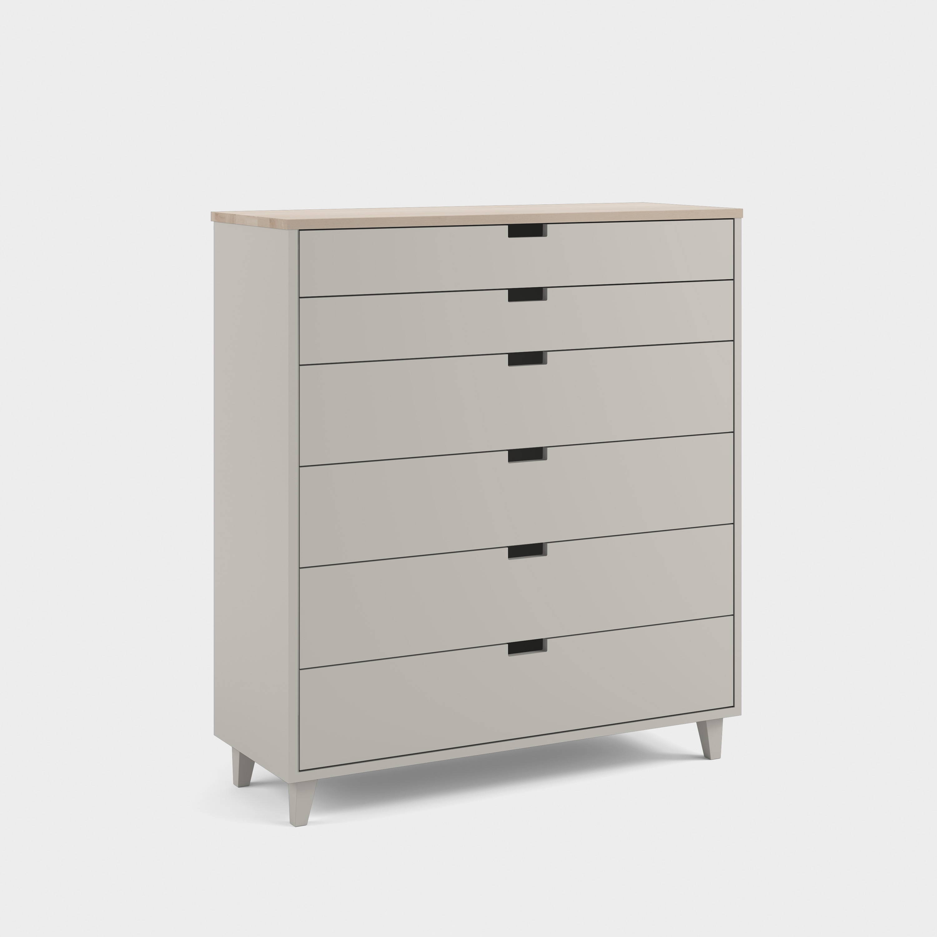 Massiv chest of 6 drawers H5+/M2