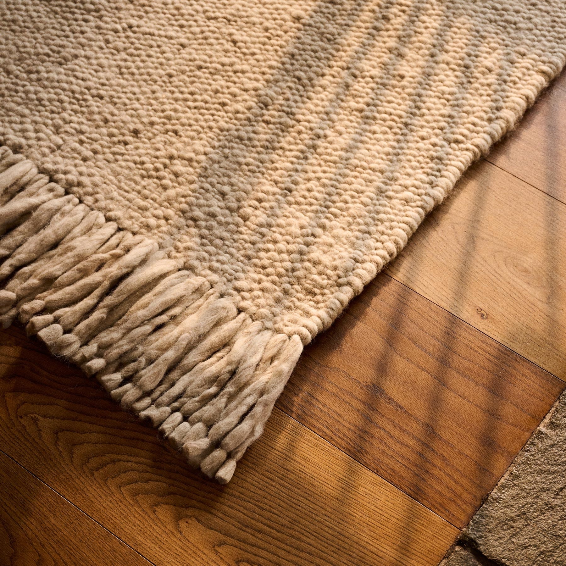 Rug Sample Chunky ivory 15x20 cm