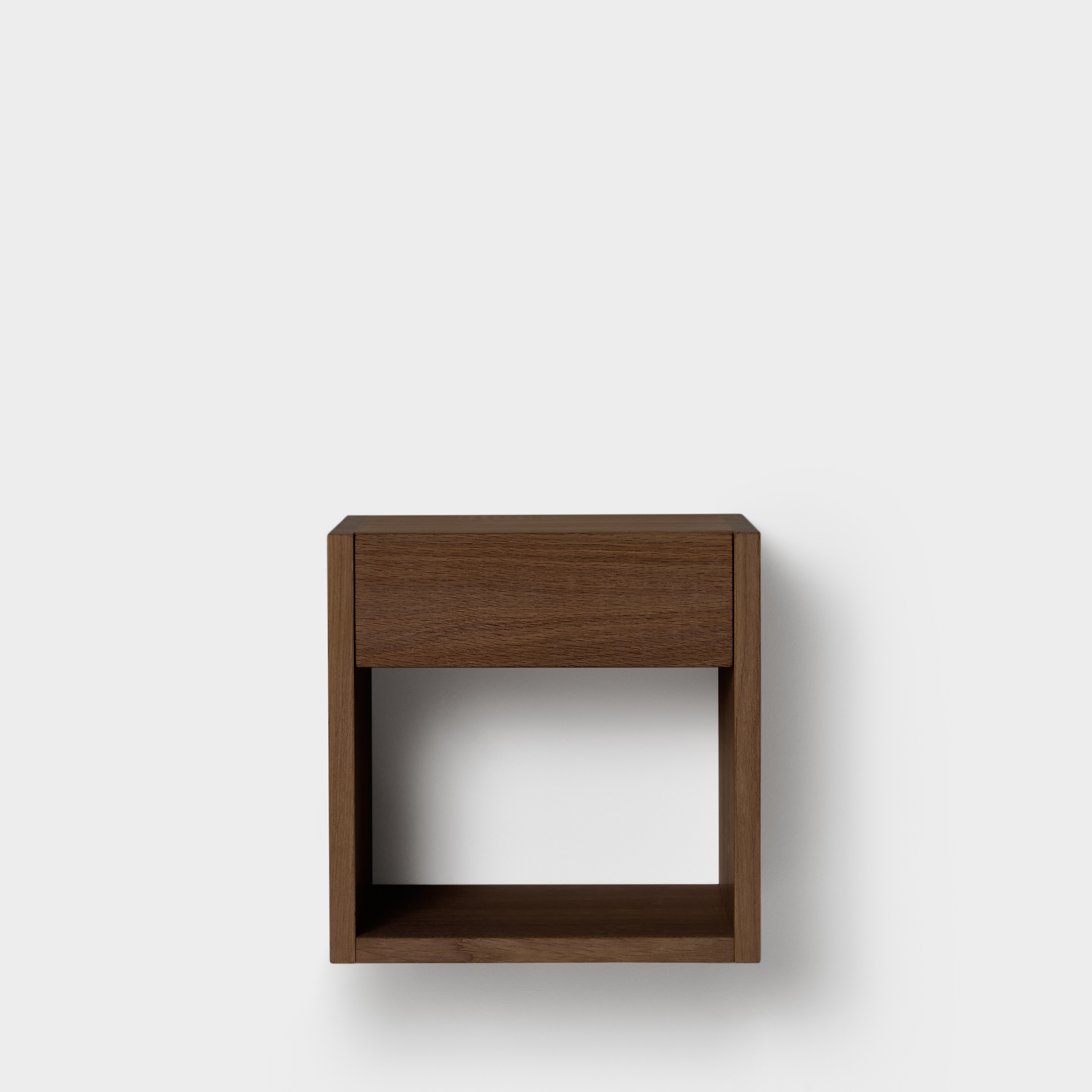 Cube with drawer Oak