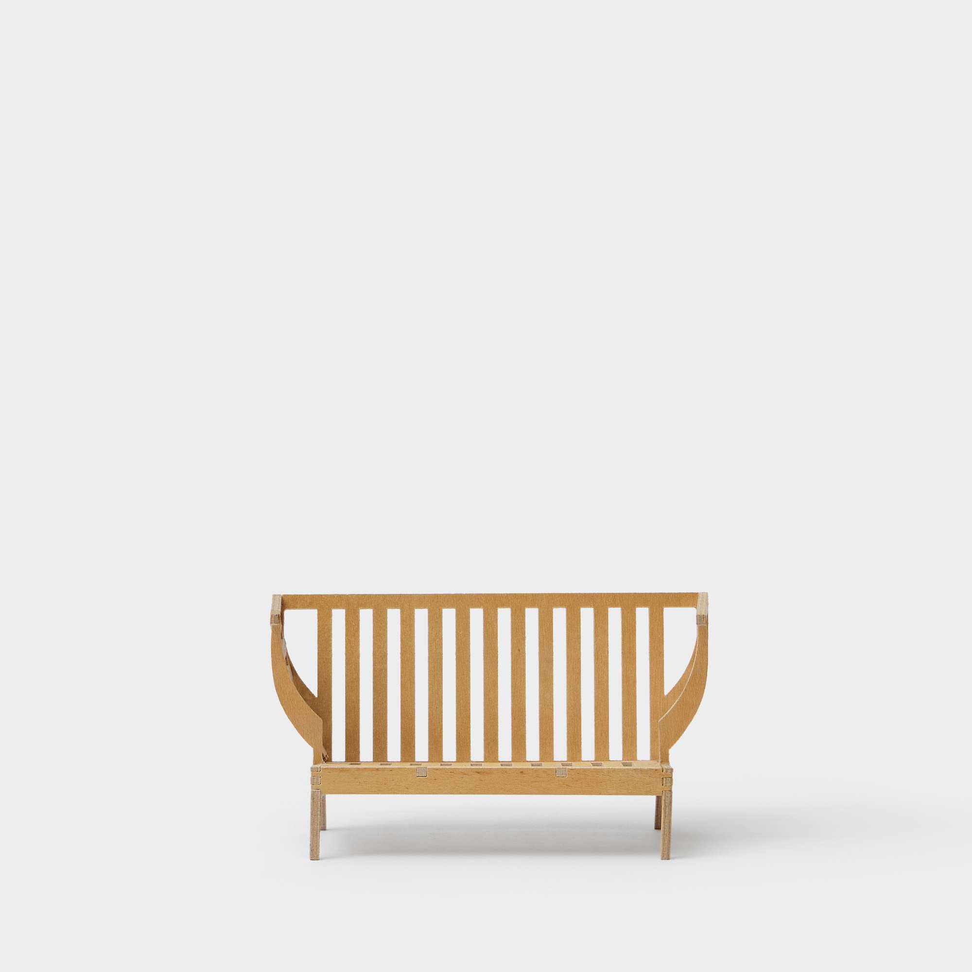 Miniature Wooden sofa 2-seater