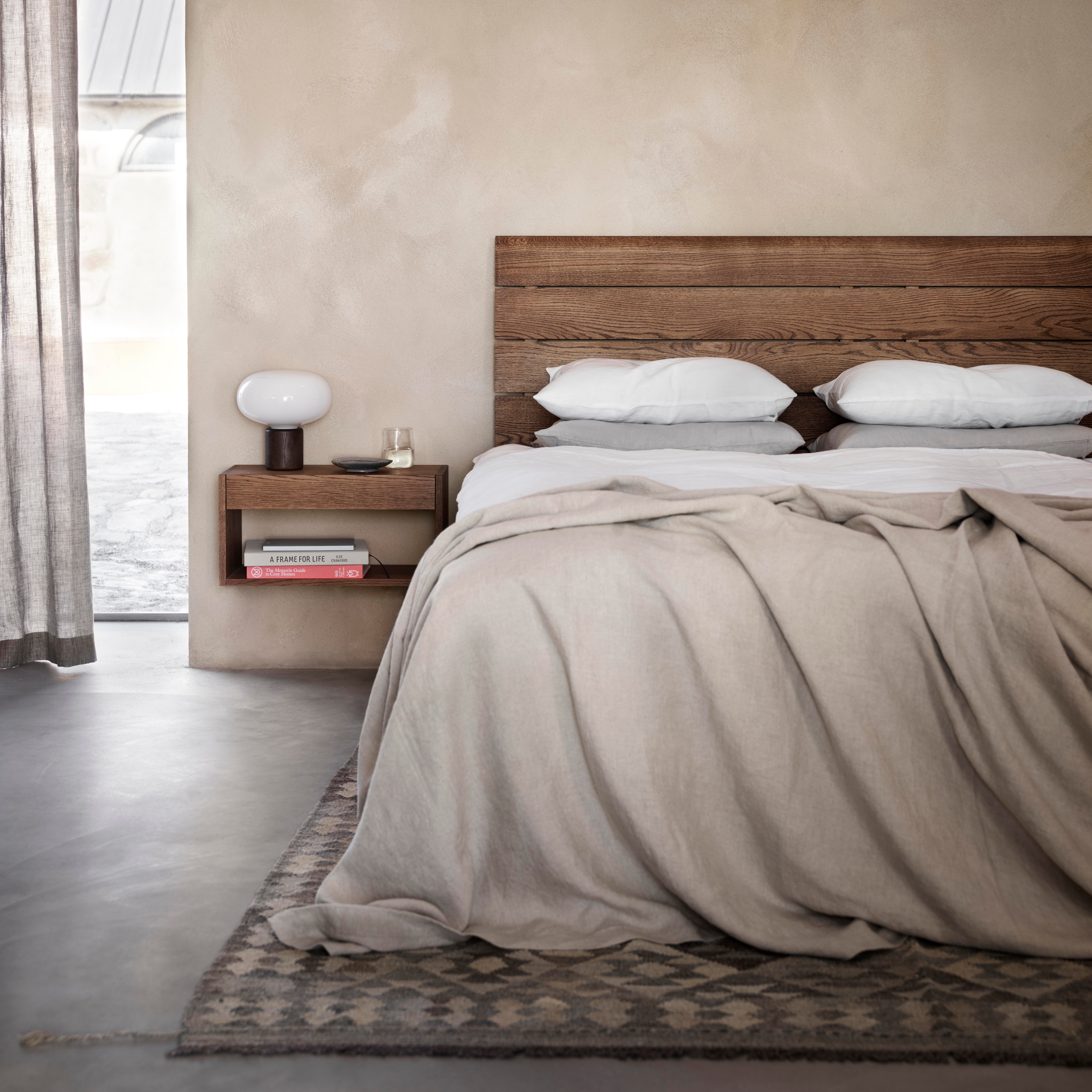 Bedspread Coarse linen Unbleached