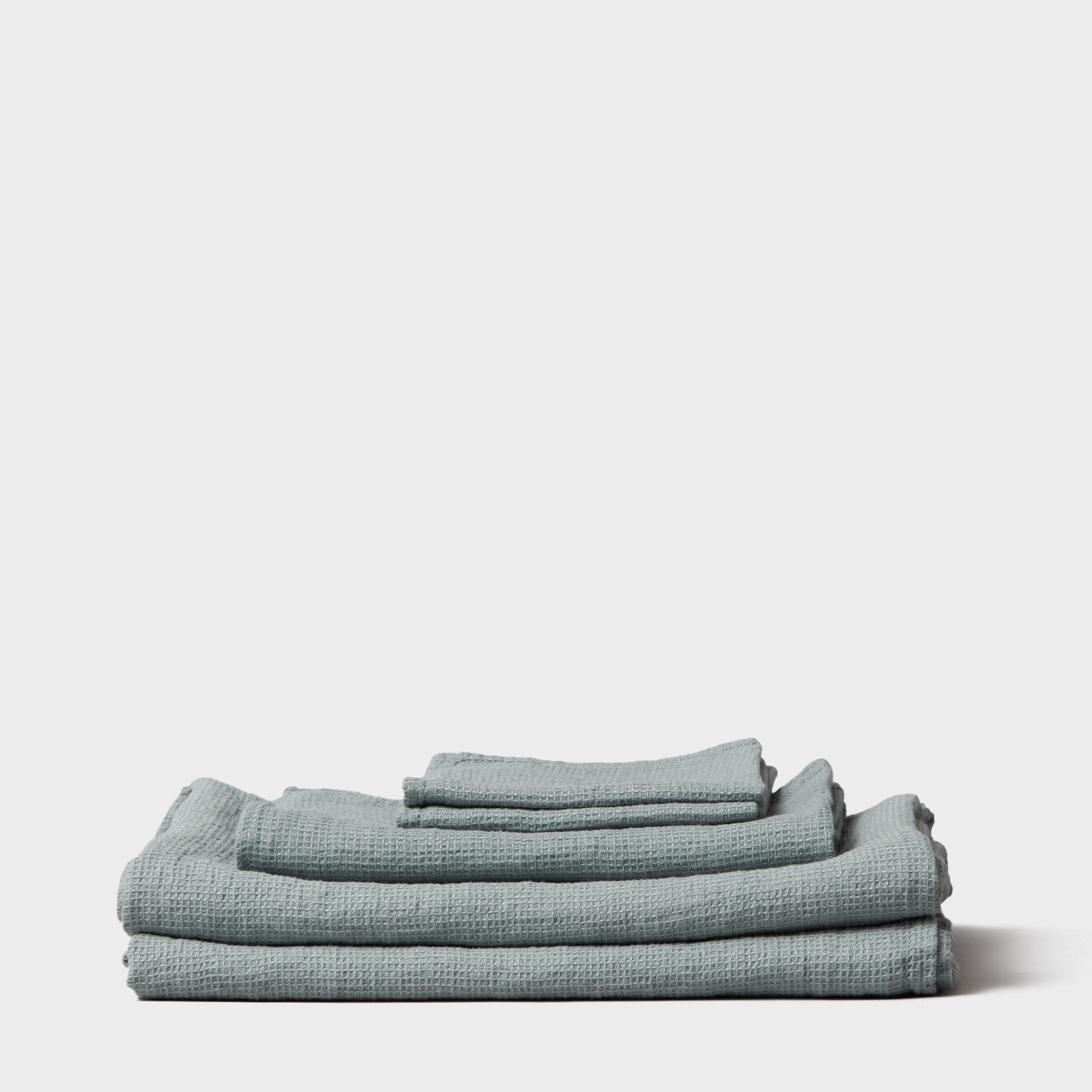Towel Waffle Green grey
