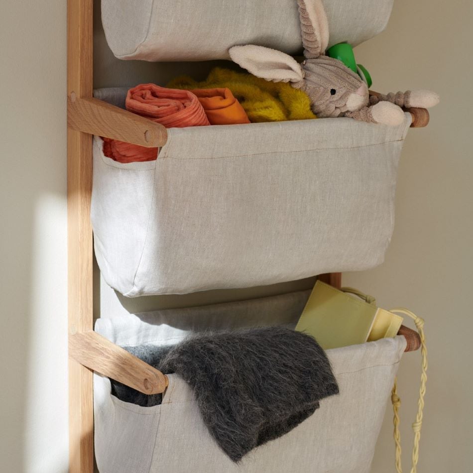Bag Shelf with 4 bags Oak